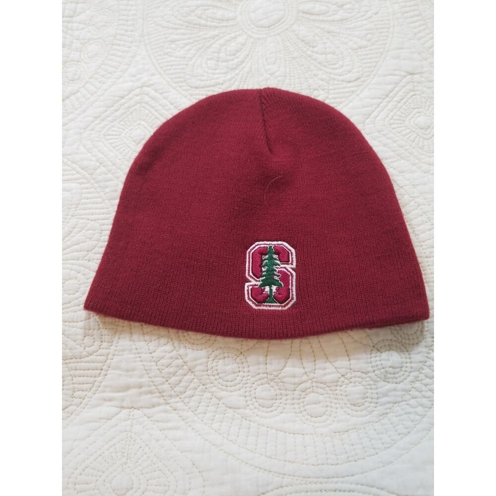 Stanford Cardinal Knit Beanie Hat Red S Logo Collegiate Licensed One Size